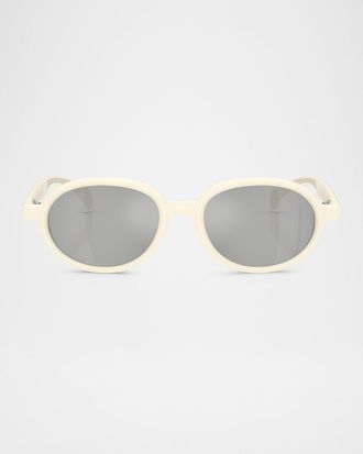 Moncler ME8006 Oval Sunglasses