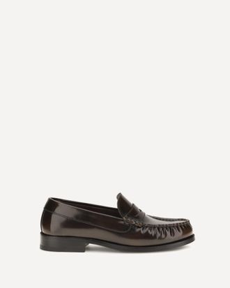 Alohas Rivet Vintage brushed leather Loafers Female 36