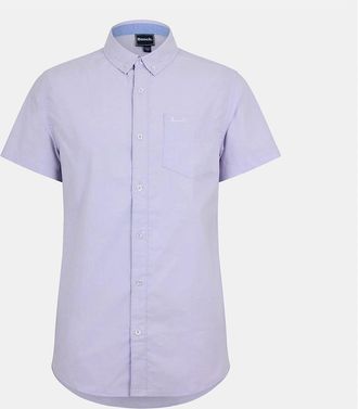 Bench Mens Shirt Ss Bowdn - Purple - Size: Regular/40