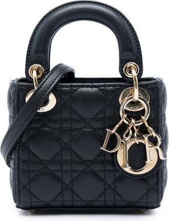Dior Pre-owned Dior Micro Lambskin Cannage Lady Satchel Ladies XFHTI27EHKTQLI62