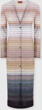 Missoni Long Buttoned Cardigan In Viscose Blend in Blue at Nordstrom, Size 44 It