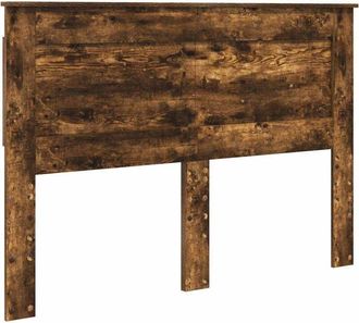 vidaXL Headboard with Headboard Smoked Oak 160 cm Engineered Wood vidaXL