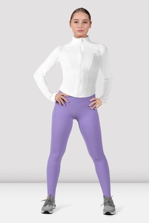 Bloch Apex Teen BLOCHeverhold Contour Zip Jacket, White