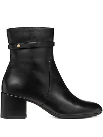 Geox 60mm Eleana leather boots - women - Calf Leather/Fabric/Calf Leather/Polyester/Rubber - 41 - Black