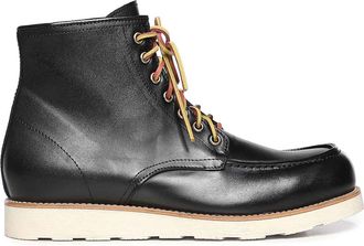 Giuliano Galiano Shark Leather Lace-Up Boots