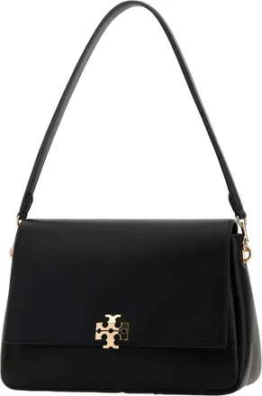 Tory Burch Womens Black Leather Charlie Shoulder Bag Borse A Mano