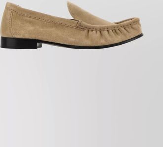 Miu Miu suede loafers with round toe and texture