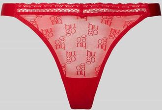 HUGO BOSS String mit Spitze Modell SARTORIAL in Rot, Größe XL