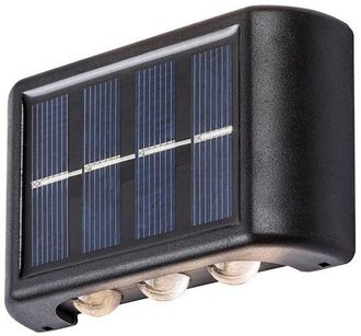 OEM Dos L&aacute;mparas Solares De 1,2 W, 3000 K, Negras, Luz Blanca C&aacute;lida