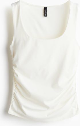 H&M Tanktop mit Raffungen - White