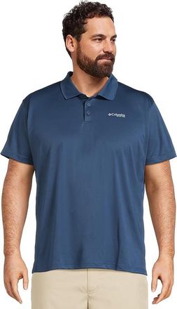 Columbia PFG Solar Stream Polo Mens Short Sleeve Knit Carbon : MD, Polyester