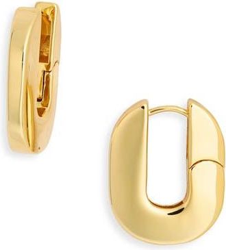 Argento Vivo U Huggie Hoop Earrings in Gold at Nordstrom Rack