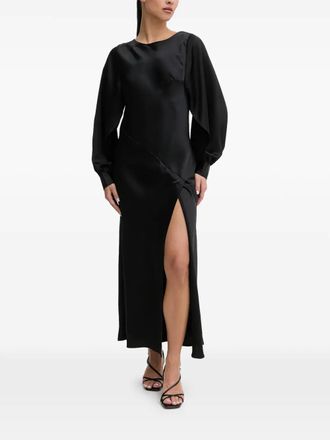 HUGO BOSS Kawine midi dress - Black