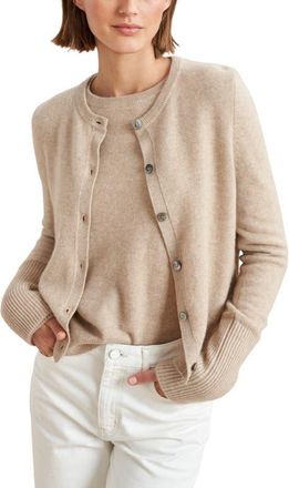 La Ligne Solid Lean Lines Cardigan in Tan at Nordstrom, Size X-Large