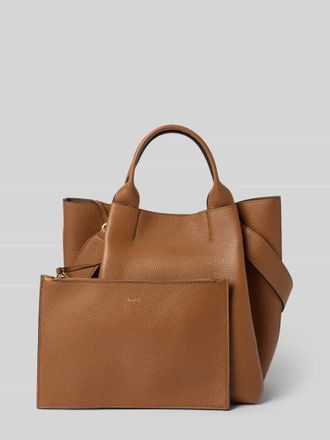 Abro Abro Handtasche mit Logo-Applikation in Cognac, Gr&ouml;&szlig;e 1