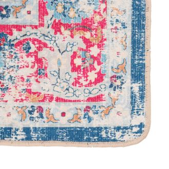 Berkfield Home Rug Washable Multicolour 190x300 cm Anti Slip | Size: 100 cm diameter
