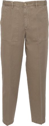 BRIGLIA 1949 Relaxed Tapered Straight-Leg Pants