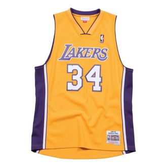 Mitchell & Ness x NBA Los Angeles Lakers 1999-00 Home Swingman Jersey Shaquille ONeal 34 SMJYGS18179-LALLTGD99SON