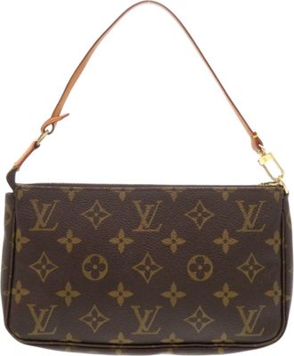 Louis Vuitton Brown Monogram Pochette Pouch (Pre-Owned)