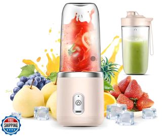 OEM Batidora Port&aacute;til De 400 Ml Para Zumos Y Batidos, Con 6 Cuchillas