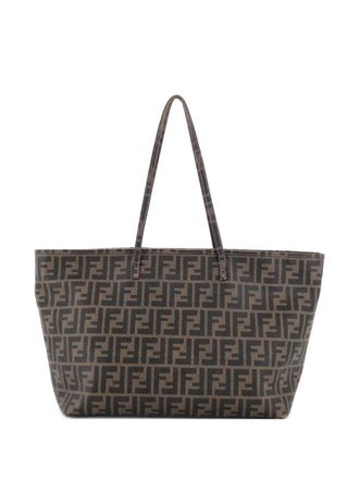 Fendi Roll Zucca Coated Canvas Large tote bag - women - Fabric - One Size - Brown