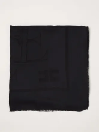 Elisabetta Franchi Solid Scarf in a Soft Viscose and Modal Blend