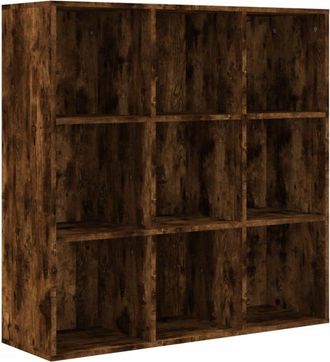vidaXL Book Cabinet Smoked Oak 98x29x97.5 cm Vidaxl