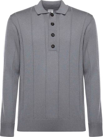 Eleventy Cotton And Cashmere Polo Shirt
