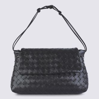 Bottega Veneta Dark Brown Leather Day Pouche