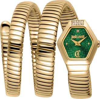 Just Cavalli Womens Snake 316L Stainless Steel Watch - Gold - One Size