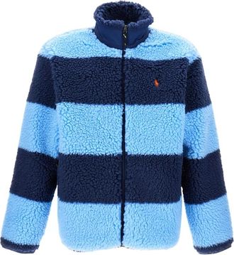 Polo Ralph Lauren Faux Fur & Shearling Jackets, male, Blue, Size: XL Faux Fur & Shearling Jacket