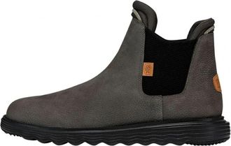 Hey Dude Grijze Leren Laarzen voor Heren - Heren - Chelseaboots - Grijs - 48 EU - Leer - Schoenen