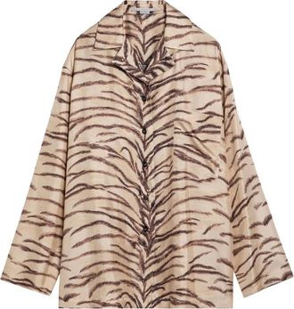 Stella McCartney Long Sleeve Shirt - Dames - Overhemden - Beige - S - Overhemden