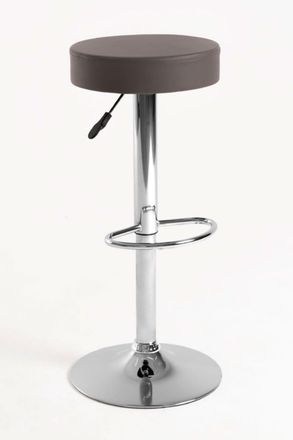 Regalos Miguel Pack 2 Taburetes color gris oscuro en polipiel