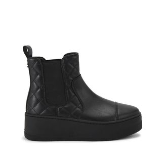 Carvela Womens Connected Quilt Boots - Black - Size UK 8