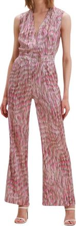 Nenette Satin Jumpsuit met schaduwprint - Dames - Jumpsuits - Veelkleurig - S - Satijn - Jumpsuits & Playsuits