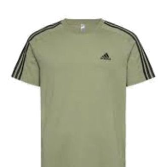 adidas Essentials Single 3-Stripes T-Shirt Asia Sizing Green JE0346