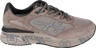 Premiata Brown Moerun Suede-Blend Sneakers