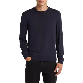 BOSS Lope Crewneck Sweater in Dark Blue at Nordstrom Rack, Size Xx-Large