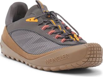 Moncler Trailgrip LP Suede & Nubuck Sneaker in Charcoal at Nordstrom, Size 11Us