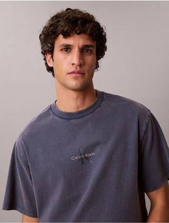 Calvin Klein Jeans Calvin Klein Mens Monologo 90s Fit T-Shirt - Navy - 2XL