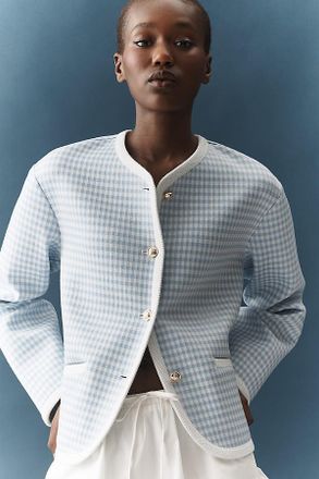 Dolan Gingham Ponte Jacket