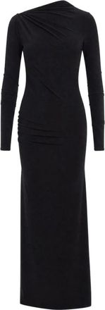 Andamane Gowns - Dames - Avondkleed - Zwart - M - Leer - Kleedjes