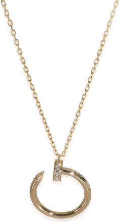 Cartier Pre-Owned Cartier Yellow Gold Diamond Juste Un Clou Necklace