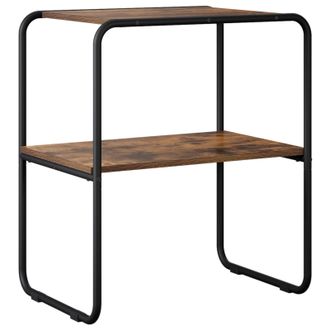 vidaXL Mesa Consola Roble Ahumado 60 X 42,5 X 70 Cm Vidaxl