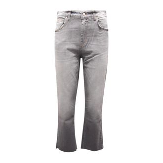 Department Five Flare Jeans, female, Black, W28, High-waisted denim Trousers, Made in Italy