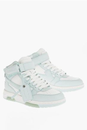 Off-white Leather Mid-Top Sneakers OUT OF OFFICE size 40