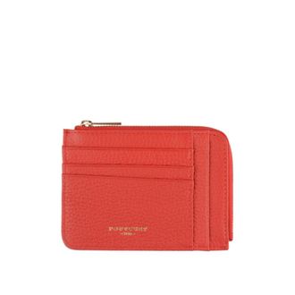 Pourchet Accessoires, Dames, Rood, ONE Size, Leer, Club Flat Card Wallet