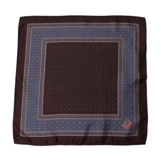 Dolce & Gabbana Pa&ntilde;uelo de seda con estampado geom&eacute;trico y micro-puntos - Accessories - Hombre - Multicolor - ONE SIZE