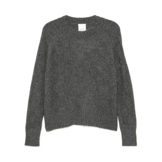 Allude Trui met raglanmouwen - Dames - Truien - Grijs - Maat: XS Kasjmier